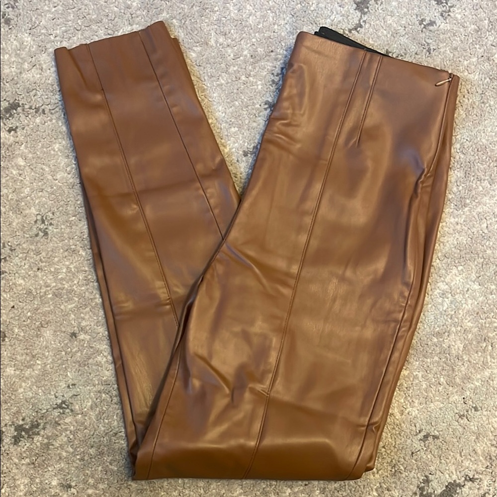 Women’s Brown Leather Pants
